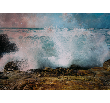Fototapet mare valuri oceanice agitate - TenStickers