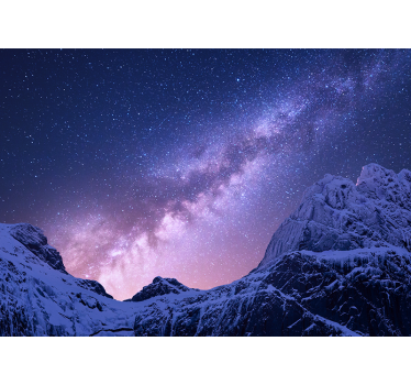 Peisaj zăpadă munți natura picturi murale - TenStickers