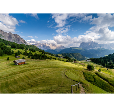 Fototapet peisaje vedere de liniște montană - TenStickers