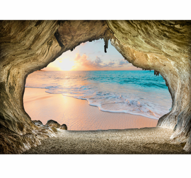 Fototapet peisaje Vedere 3d la ocean - TenStickers