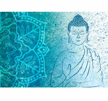 fototapetbuddha albastre mandala - TenStickers