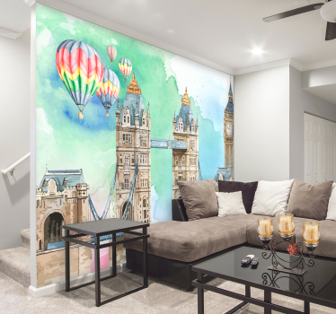 Balon peste podul turnului londra picturi murale - TenStickers