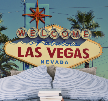 Bine ați venit la tapetul mural din las vegas - TenStickers