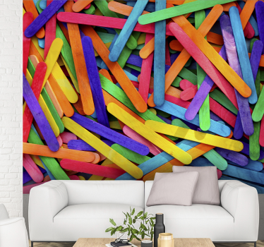 Curcubeu lipi picturi murale pentru dormitoare - TenStickers