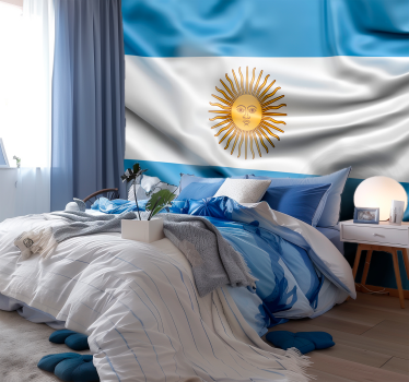 Fotomuraluri cu alte orașe și țări steagul argentinian - TenStickers