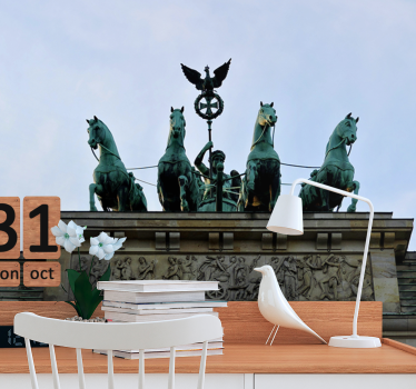 Fototapet berlin statuia porții brandenburg - TenStickers