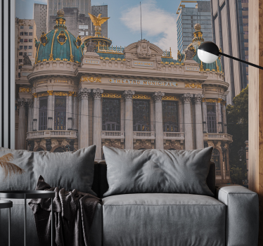 Fototapet de oraș arhitectura teatrului istoric - TenStickers