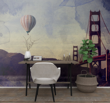Fototapet de oraș deschidere golden gate - TenStickers
