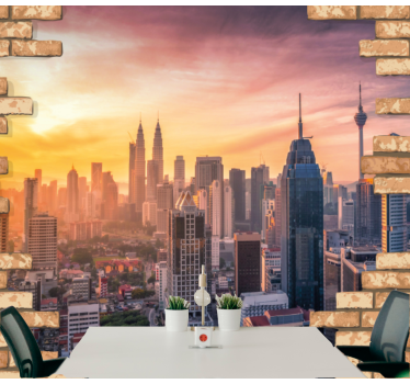 Fototapet de oraș kuala lumpur orizont - TenStickers