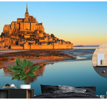 Fotomuraluri cu alte orașe și țări mont saint michel - TenStickers