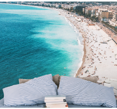 Fototapet de oraș paradisul plajei franceze - TenStickers