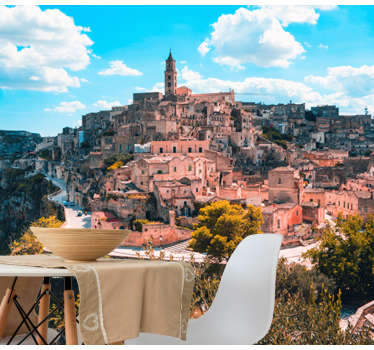 Fototapet de oraș peisaj istoric din matera - TenStickers