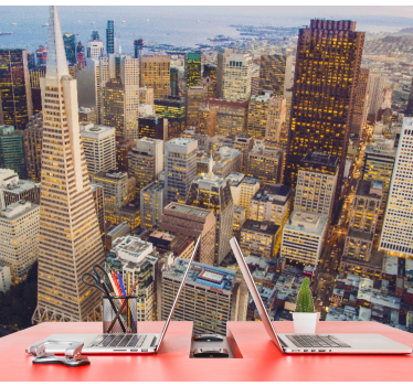 Fototapet de oraș peisajul urban din san francisco - TenStickers
