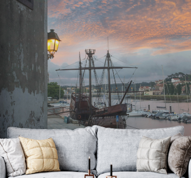 Fototapet de oraș port naval istoric - TenStickers
