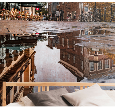 Fototapet de oraș reflexii în oraș - TenStickers