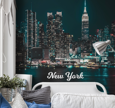 Fototapet de oraș skyline-ul legendar al new york-ului - TenStickers
