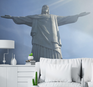 Fototapet de oraș statuia lui hristos mântuitorul - TenStickers