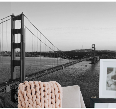 Fototapet de oraș structura golden gate - TenStickers