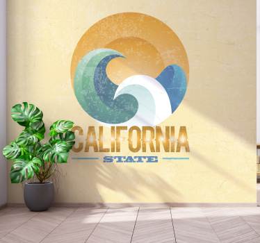 Fototapet de oraș valuri de coastă din california - TenStickers