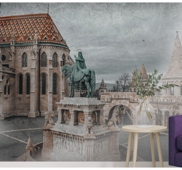 Fototapet de oraș vedere de la castelul budapesta - TenStickers