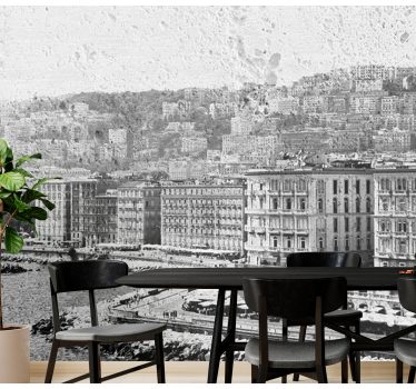 Fototapet de oraș vedere la coasta din napoli - TenStickers