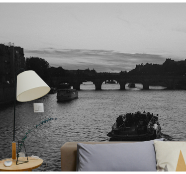 Fototapet de oraș vedere la râul parisului - TenStickers