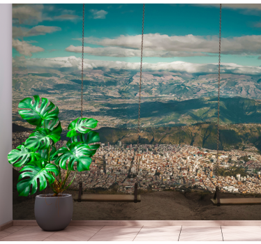 Fototapet de oraș vedere panoramică a orașului - TenStickers