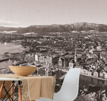 Fototapet de oraș vedere panoramică zurich - TenStickers
