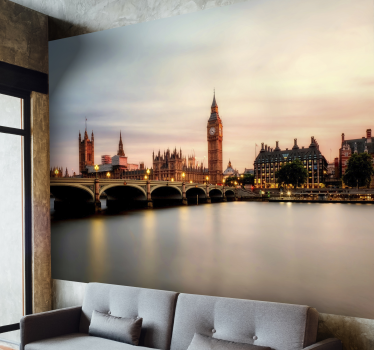 Fototapet Londra amurg orizontul londrei - TenStickers