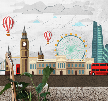 Fototapet londra aventură în silueta londoneză - TenStickers