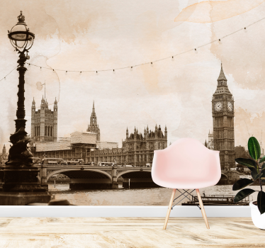 Fototapet Londra orizontul istoric al londrei - TenStickers
