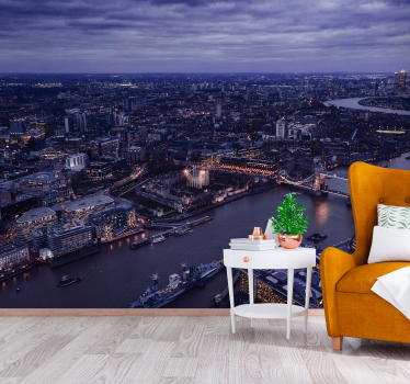 Fototapet londra peisaj urban nocturn - TenStickers