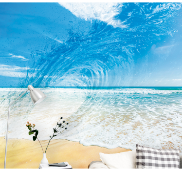 Fototapet mare strop de val oceanic - TenStickers