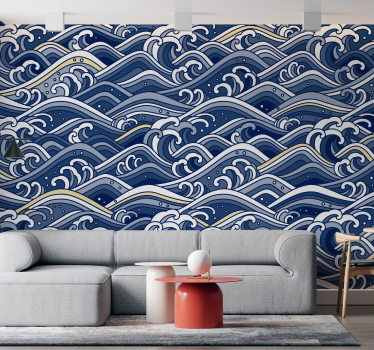 Fototapet mare valuri oceanice fluide - TenStickers