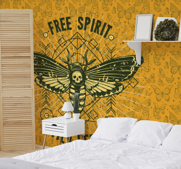 Fototapet modern molie cu spirit liber - TenStickers