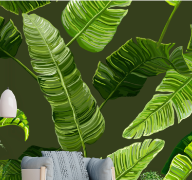 Fototapet natura foliaj verde luxuriante - TenStickers