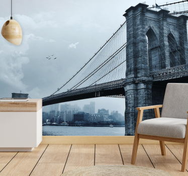 Fototapet new york peisaj pod brooklyn - TenStickers