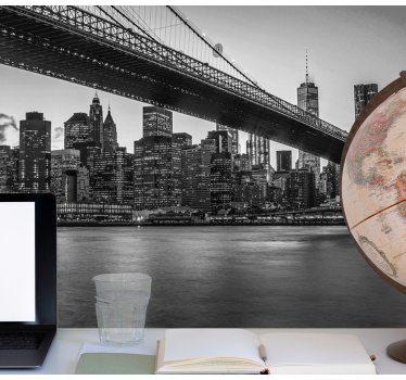 Fototapet new york peisaj urban pod brooklyn - TenStickers