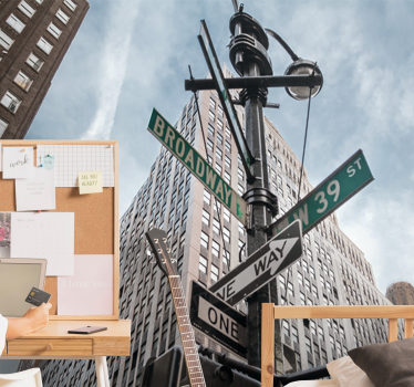 Fototapet new york semne de pe broadway - TenStickers