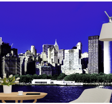 Fototapet new york silueta orașului new york - TenStickers