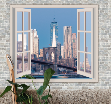 Fototapet New York vederile lui manhattan cer curat - TenStickers