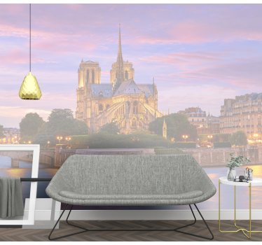 Fototapet paris basilica notre dame - TenStickers
