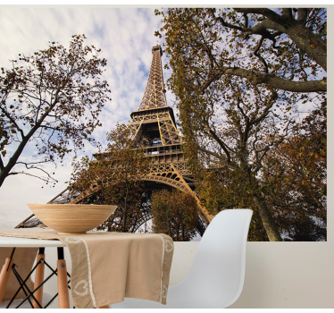 Fototapet paris perspectivă scenică turn eiffel - TenStickers