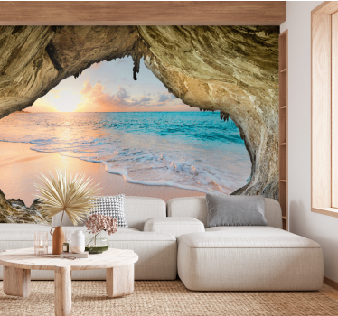 Fototapet peisaje Vedere 3d la ocean - TenStickers