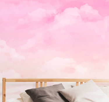 fototapetde fundal pentru cerul pastel roz pentru dormitoare pent - TenStickers
