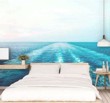 Frumoasă imagine de fundal căsătorie cu apă de mare - TenStickers