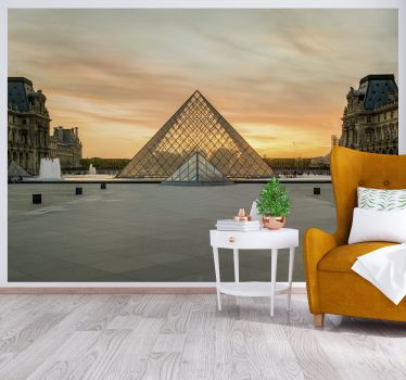 Louvre museum paris oraș mural - TenStickers