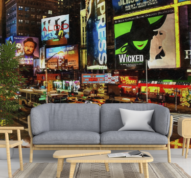 Lumini orașe ny new york horizont mural - TenStickers