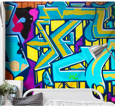 Mural de perete modern graffiti colorat - TenStickers
