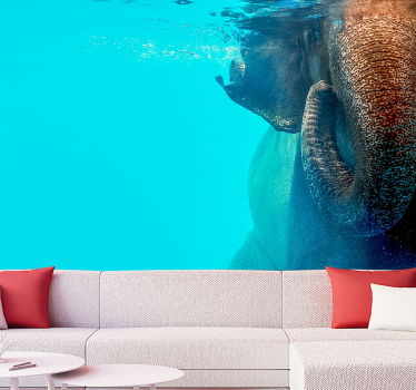 Mural elefant de sub marea murală - TenStickers